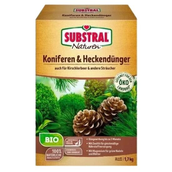 SUBSTRAL® Naturen® Koniferen- & Heckendünger Bio 1.7kg.